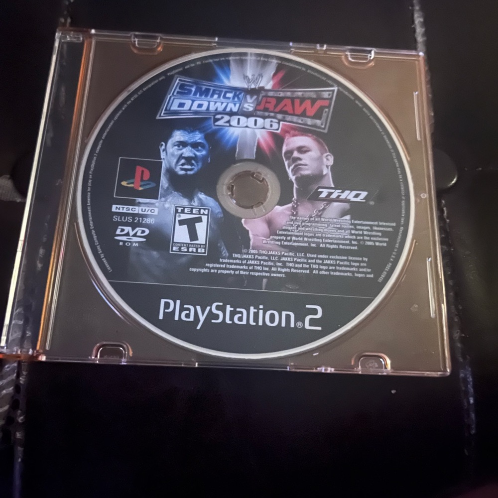 Smackdown vs raw 2007 ps2 tested and working